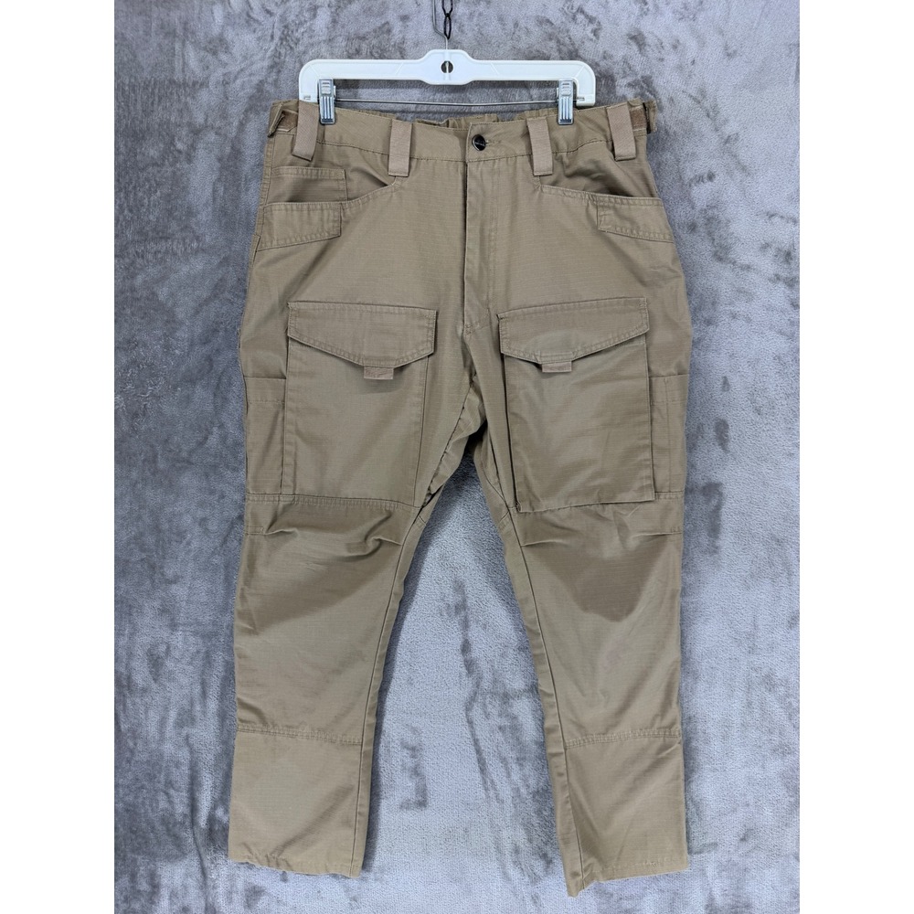 Free Soldier Mens Tactical Cargo Pants Tan‎ Ripstop Utility Combat 36x32 Khaki